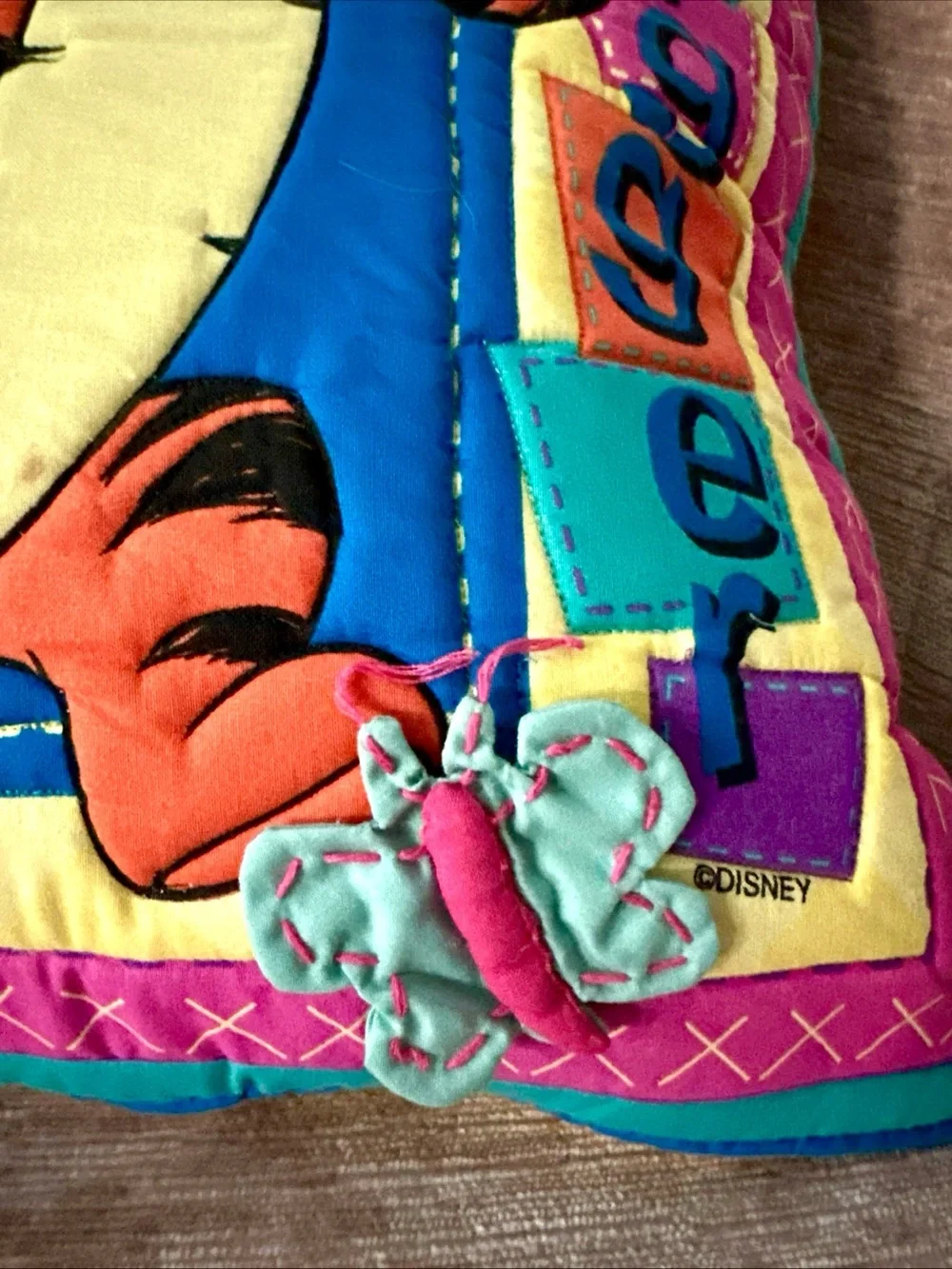 Vintage Disney  Tiger 3-D Quilted Throw Pillow 15